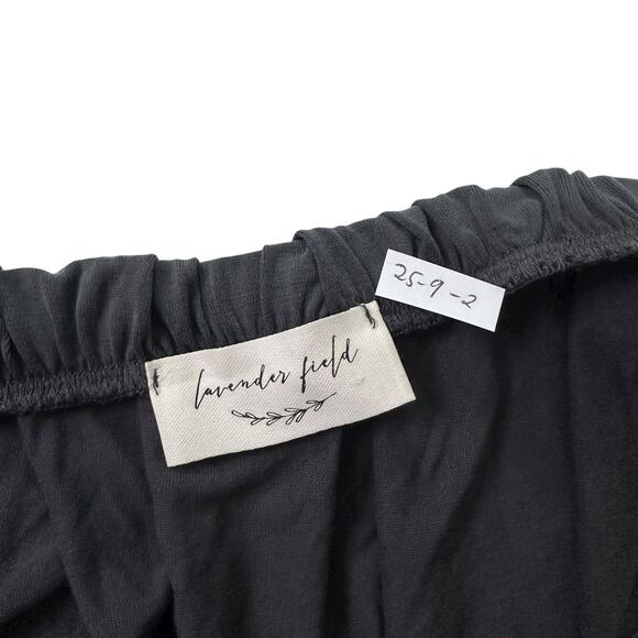 Lavender Field Gray Strapless Cold Shoulder Crop Top Women's Size Small | 25-9-2 - Picture 4 of 6